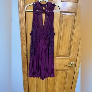 Purple free people tunic